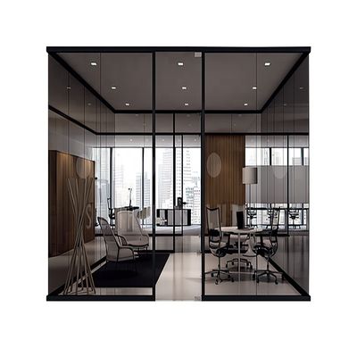 qualidade  Modern Office Desks Building Interiors Privacy Film Fixed Partition Wall Meeting Room Studio Sreen Mall Shop With Door and Handles Lock fábrica
