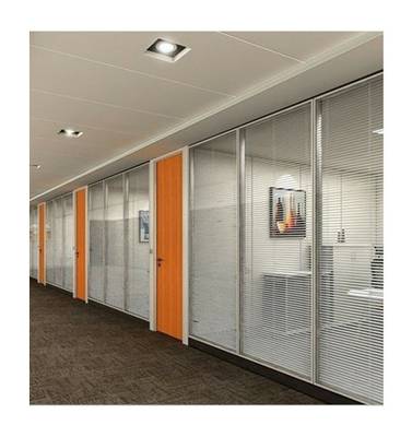 Wholesale Custom Contemporary 83 Tempered High Double Aluminum Glass Partition For Office Meeting Room Exhibition Hall Partition