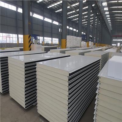 Industrial Waterproof PU Sandwich Panels For Polyurethane Partition Wall Panel