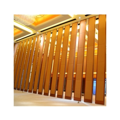 Durable And Easy To Use New Design Banquet Hall Soundproof Movable Partition Wall Restaurants Sliding Folding Wooden Movable Partition Wall